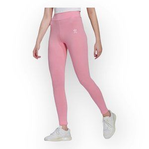 Adidas Adicolor Essentials High Rise Tights - Bliss Pink - Size Small 93% Cotton